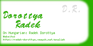 dorottya radek business card